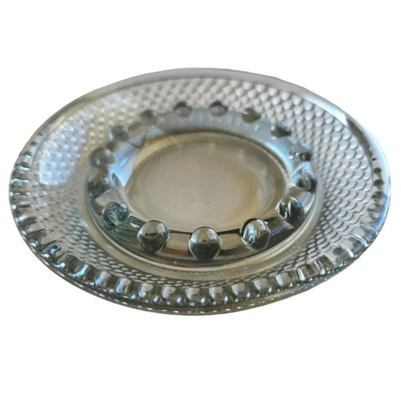 Vintage Clear Indiana Glass Diamond Point 5” Ashtray Elegant - Picture 1 of 5